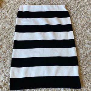Black and white stripe skirt!